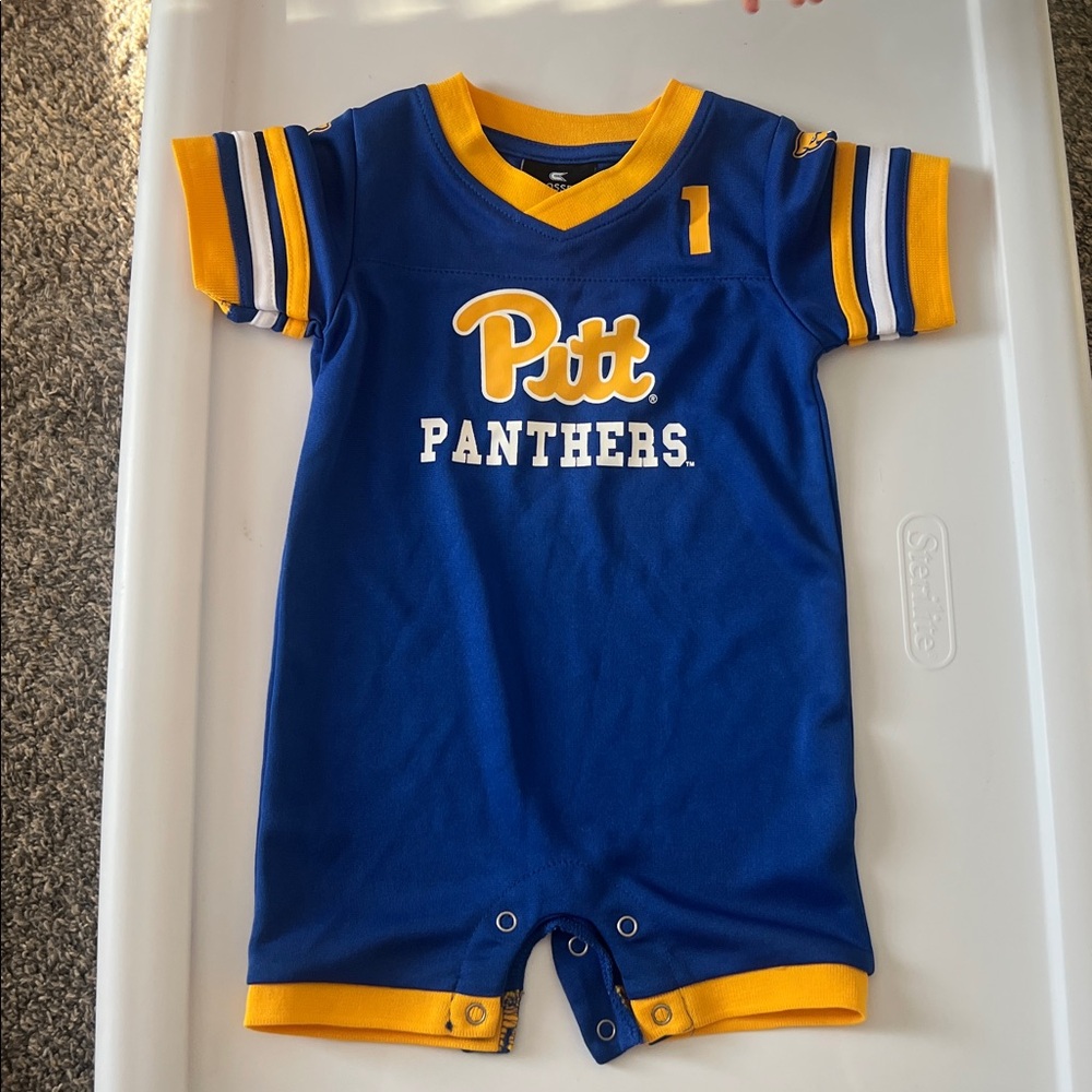 Colosseum Kids Blue and Gold Pitt Panthers Jersey
